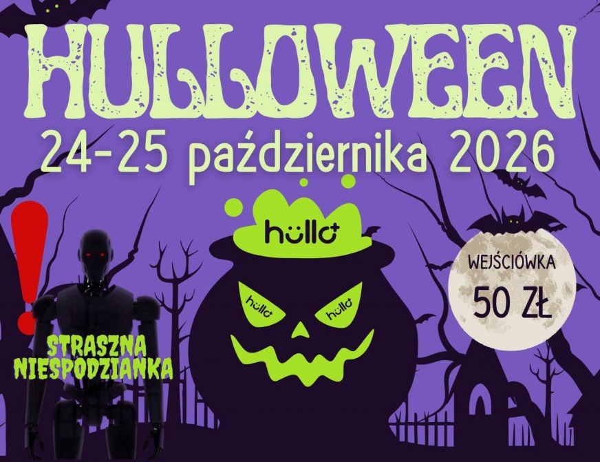 Ilustracja materiału: Najbardziej wyczekiwany weekend roku! HULLOween w Hullo to moc atrakcji bez limitu i dreszczyk emocji dla małych i dużych!