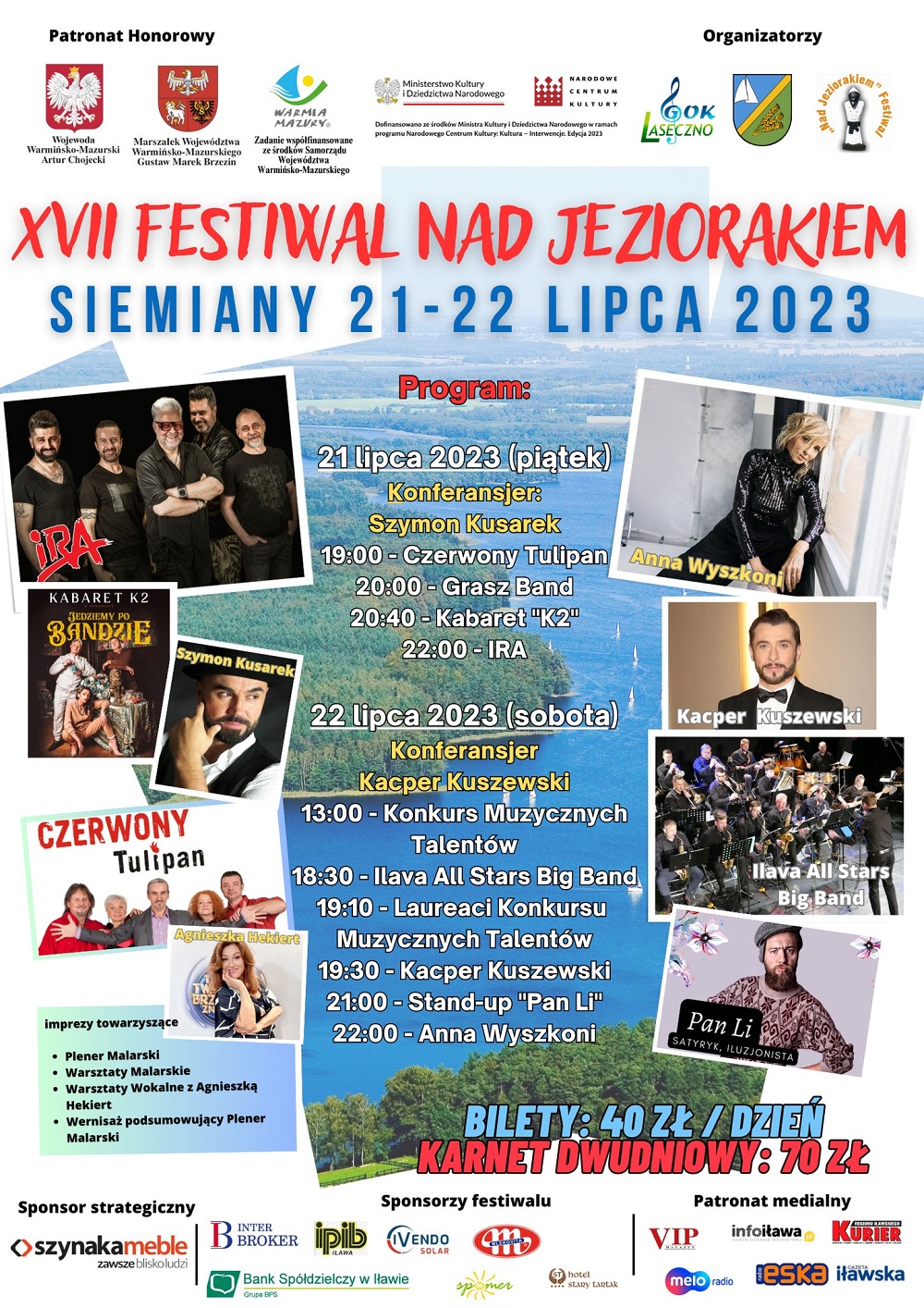 Plakat Festiwalu Nad Jeziorakiem 2023